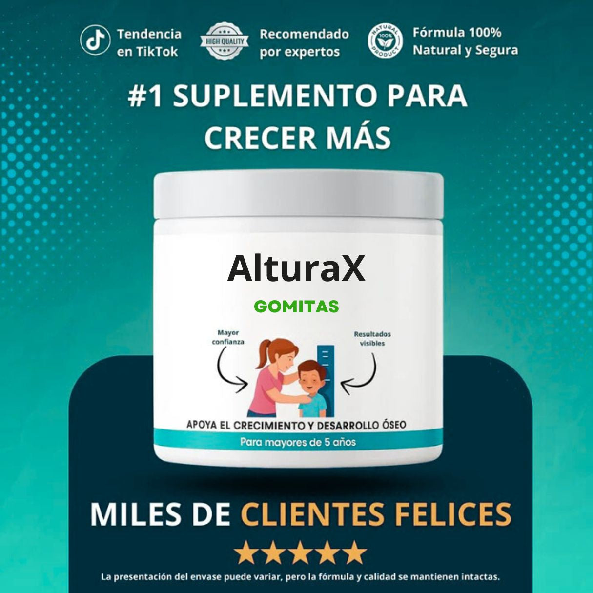 Gomitas para el crecimiento Oseo natural - AlturaX