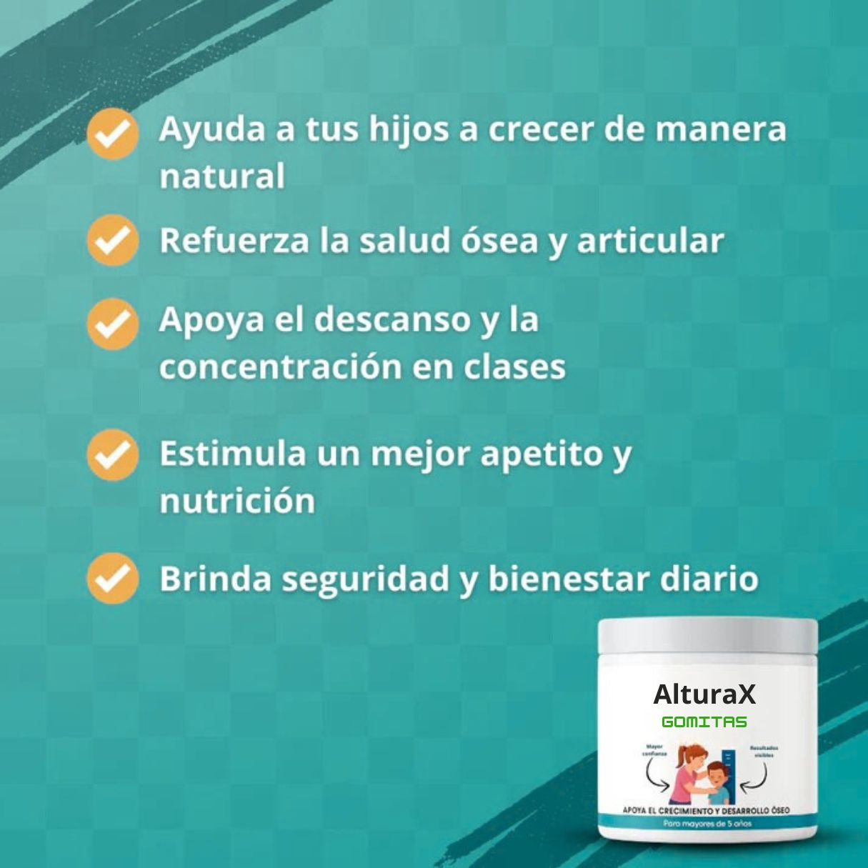 Gomitas para el crecimiento Oseo natural - AlturaX