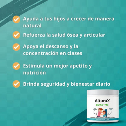 Gomitas para el crecimiento Oseo natural - AlturaX