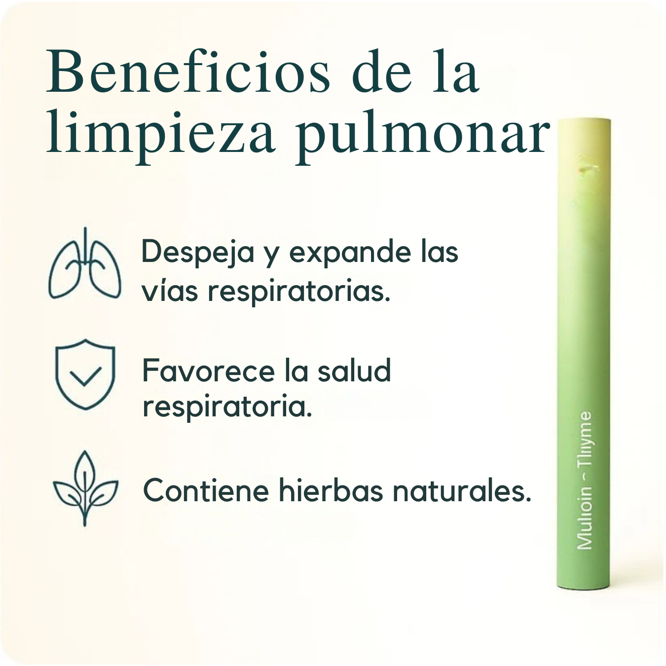 Stick Herbal Relajante: Alivia la respiración, desintoxica y refresca el aliento