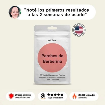 Parches de Berberina GLP-1: Pierde peso en 2 semanas